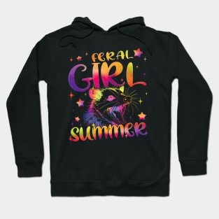 Feral-Girl-Summer-Opossum Hoodie